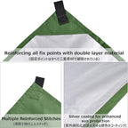 Azarxis Hammock Camping Tarp Rain Fly, Waterproof Tent Shelter Awning Sunshade Cloth Picnic Mat for Outdoor Hiking Beach Backpacking - Included Guy Lines & Stakes