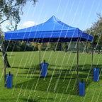 Joramoy Heavy Duty Canopy Weight Bags (150LBS) for Pop Up Canopy Tent - Leg Weights, Set of 4, Blue (Without Sand)