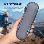 Membrane Solutions Personal Water Filter Straw with an Official Carry Case, Emergency Water Filter and Case Survival, Lightweight Water Purifier with Zip Lock Bag for Camping Hiking Gear(Blue)