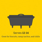 Lodge Boy Scouts of America Cast Iron Camp Dutch Oven, Pre-Seasoned, 6-Quart