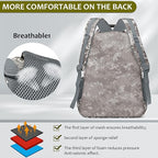 School Backpack for Boys - Camouflage Boys Backpack for Kids Teens Elementary Middle School - Camo Students Bookbag,18″ Bookbag with Usb Charging Port & Key-chain