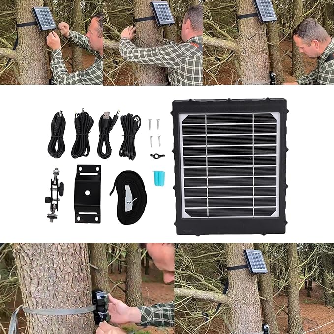 8000MAH Solar Panel, Portable Monocrystalline Silicone Solar Charger with USB Ports, Ideal for Travel, Picnic, Hiking, Camping, Fishing & Riding Outdoor Activities