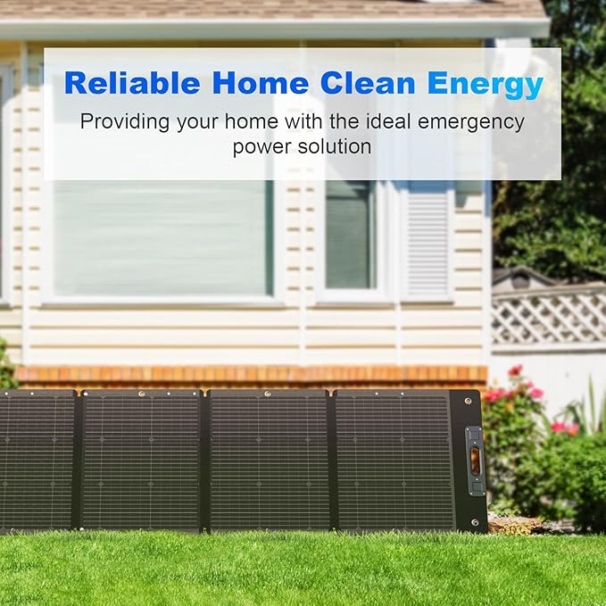210W Portable Solar Panel, Waterproof Foldable Solar Panel Power Backup, Solar Charger for Power Station RV Camping Off Grid