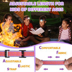 EverBrite LED Headlamp Rechargeable Kids Headlamp with RGB Mode and Adjustable Headband, 3 Modes Multicolor Headlamp for Camping, Reading, Exploring, Halloween, Christmas-2 Pack