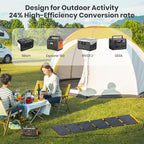 FlexSolar 60W Foldable Solar Panel, Portable Solar Charger with USB-C/USB-A QC3.0/DC 20-28V Port, IP67 Waterproof Solar Panel for RV Camping Backpacking Compatible with Phone Small Power Station