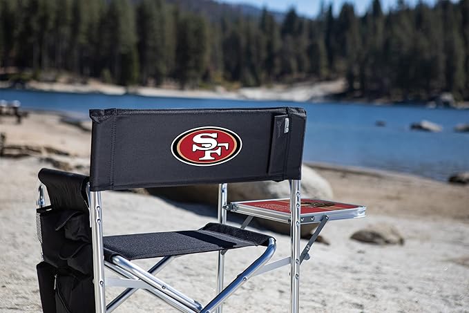 Picnic TIME NFL Unisex-Adult NFL Sports Chair with Side Table, Beach Chair, Camp Chair for Adults