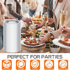 Sabary 1000 Count Clear Plastic Plates 6 Inch Disposable Dessert Plates Round Clear Dinner Supplies for Home Wedding Christmas Party Picnic Restaurant Catering