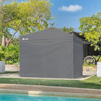 CROWN SHADES 10x10 Canopy Sidewalls (4pck) - Canopy Walls 10x10, Sidewalls for Canopy - Canopy Cover, Canopy Accessories, Grey