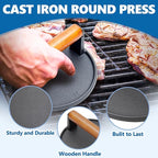 SafBbcue Round Cast Iron Smash Burger Grill Weight Press & Griddle Steamer Melting Dome Basting Cover for Blackstone Flat Top Grills Accessories, 14" Rectangular Stainless Steel Grill Basting Cover
