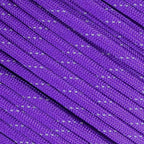 Fluorescent Reflective 550 Type III Guyline Tent Rope Camping Survival Cord High-Visibility Paracord (Reflective Acid Purple, 50 Feet)