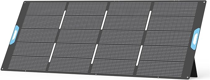 400W Portable Solar Panel, 23% High Efficiency Foldable Solar Charger for Power Station, IP67 Waterproof Fast Setup with Sturdy Kickstands for RV, Camping, Off-Grid Blackouts