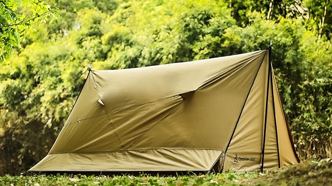 Hot Tent with Stove Jack – 4 Season Waterproof & Windproof Shelter for 1–4 People, Lightweight for Camping, Hiking, Hunting & Fishing