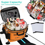 Waterproof PVC Material Paddleboard Cooler Deck Bag,40 cans Sup Deck Cooler Bag,Cooler Bag for Paddleboard,Lunch Box Cooler Insulated Bag,Camping Cooler Bag,Kayak Cooler Bag