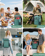BAGLHER Lightweight Insulated Cooler Backpack - 30 Cans, Leak-Proof for Lunch, Picnic, Hiking, Camping Trips