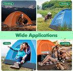 Woanger 10/16 Pack Bulk 2 Person Camping Tents for Homeless Lightweight Tent with Rain Fly and Carrying Bag Waterproof Windproof Setup Pop Up for Camping Backpacking Donation