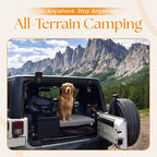 100% Pure Roll Up Memory Foam Camping Mattress with Waterproof Cover & Phone Pocket – Portable 3inch CertiPUR-US Sleeping Pad with Travel Bag for Camping, Car, Tent, SUV, Pets, Guest Bed