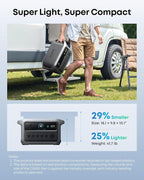 Anker SOLIX C2000 Gen 2 Portable Power Station, 2,400W (Peak 4,000W) Solar Generator, Full Charge in 58 Min, 2048wh LiFePO4 Battery for Home Backup, Power Outages, and Camping (Optional Solar Panel)
