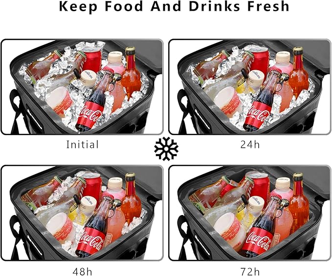 Soft Cooler 30 Cans Cooler Bag Insulated 100% Leak Proof Waterproof Beach Cooler Portable Lightweight Camping Cooler Soft Ice Chest
