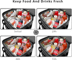 Soft Cooler 30 Cans Cooler Bag Insulated 100% Leak Proof Waterproof Beach Cooler Portable Lightweight Camping Cooler Soft Ice Chest