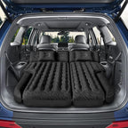 Inflatable SUV Air Mattress Bed Car Mattress, Double-Sided Flocking Travel Camping Bed, Car Sleeping Mattress for Universal SUV with Air Pump 2 Pillows