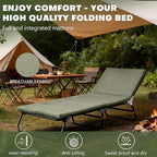 XMT Camping Cot with Mattress, 550LBS(Max Load), Portable Folding Outdoor Bed for Adults Kids, Double Layer 1200D, Heavy Duty Cot for Traveling Gear Supplier, Office Nap, Home Lounging