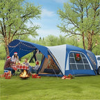 ABORON SUV Tent, 4/6 Person Waterproof SUV Camping Tent, Easy Setup Car Tent with Rainfly & Awning for Family Outdoor Adventures