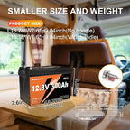 12V 300Ah LiFePO4 Battery 200A BMS 3840Wh Up to 6000+ Deep Cycle Lithium Iron Phosphate Battery Perfect for RV Camping Marine Solar Energy Storage Backup Power