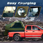 Truck Bed Tent, Waterproof PU3000mm Pickup Truck Tent for Camping Bed, 2-3 Person Sleeping Truck Tent, Portable for Car Camping