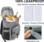 WOLT Cooler Backpack,24 Cans Insulated Backpack Cooler Leakproof,Lightweight Soft Cooler Bag,Camping Cooler,Large Capacity Beach Cooler,Waterproof Travel Cooler Lunch Backpack for Hiking
