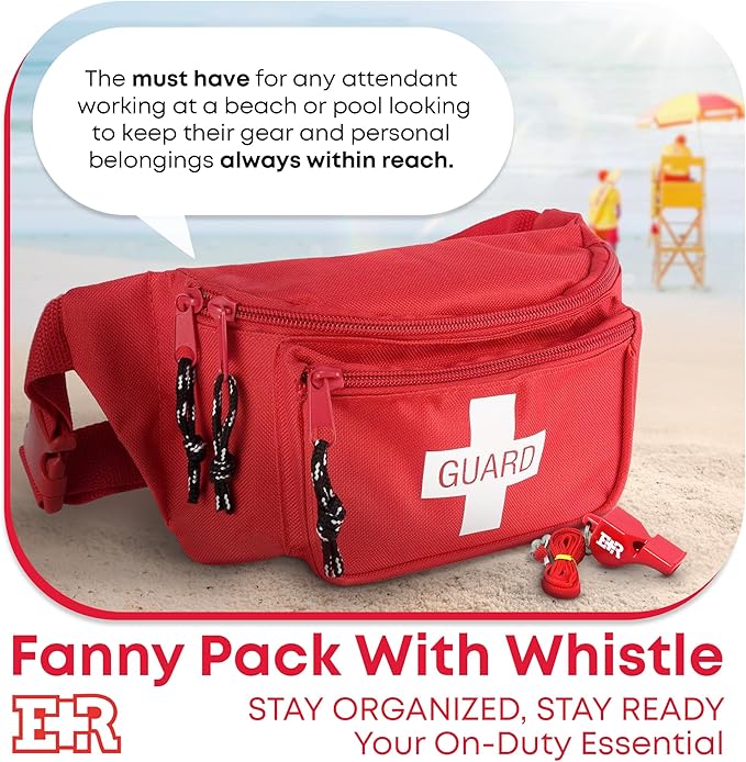 Ever Ready First Aid Fanny Pack/Hip Pack (Fanny Pack With Whistle)