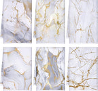 Boyiee Set of 6 Marble Kitchen Towels Gold Dish Towels Absorbent Stylish Marble Tea Towels 24 x 16 Inches Modern Hand Towels Housewarming Gifts for Farmhouse Kitchen Bathroom Decorations