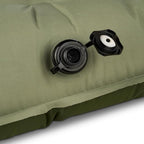 Kelty Kush Queen Air Bed W/Battery-Powered Pump, PVC-Free Queen Air Mattress, Comfy and Plush 6-inch Pad, Carry Bag Included - Indoor/Outdoor Camping Air Bed