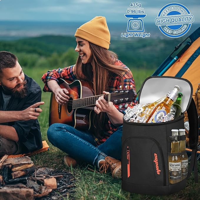 Capolo Cooler Backpack for Men Women Insulated Backpack Cooler Leak Proof Thermal Bag Beverage Soft Cooler Bag Lunch Backpack for Camping 30/45 Cans