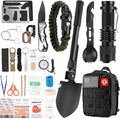 Gifts for Men Christmas - 118-in-1 Survival Kits - Military-Grade Survival Gear for Outdoor Adventures, Disaster Preparedness, Car/Home/Office Emergency Kit with First Aid Supplies