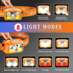 Headlamp Rechargeable LED, 800 Lumens with Red & White Light, 8 Modes, Motion Sensor, USB-C Charging, IPX4 Waterproof (1, Orange)