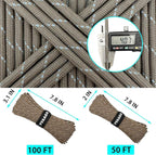 VVAAGG Reflective Paracord Rope 100FT, 7 Strand Nylon para Cord Lanyard Utility 550 Parachute Cord, 4mm Thin Tent Rope for Outdoor Camping Hiking