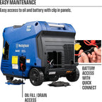 Westinghouse 5000 Peak Watt Super Quiet Portable Inverter Generator, Remote Electric Start with Auto Choke, Wheel & Handle Kit, RV Ready, Gas Powered, Parallel Capable