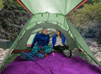 KAZOO 2／4 Person Camping Tent Outdoor Waterproof Family Large Tents 2/4 People Easy Setup Tent with Porch Double Layer | Outdoor, Waterproof, Family, Large, Tents, Easy Setup