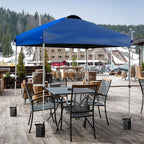 Tangkula Outdoor Pop-up Canopy Tent, 6.6 x 6.6 FT Height Adjustable Commercial Instant Canopy w/Portable Roller Bag, 4 Weight Bags, Outdoor Camping Sun Shelter for Camping, Party