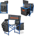 Picnic TIME NFL Unisex-Adult NFL Fusion Camping Chair with Side Table and Soft Cooler, Beach Chair for Adults, Lawn Chair
