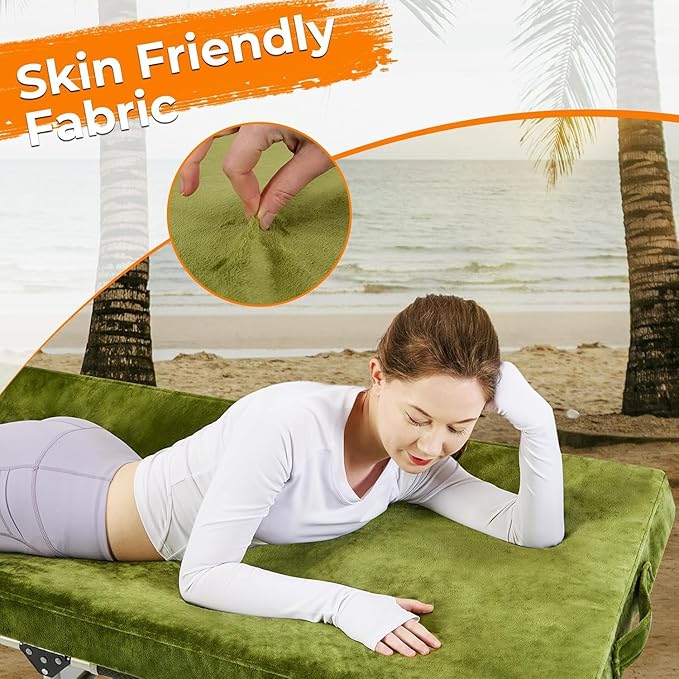 BDEUS Memory Foam Camping Mattress Pad 3inch Waterproof Roll Up Bed Sleeping Mat for Adults Portable Roll Up Mattress for Travel Guest Floor Bed Cot Mattress for Car, Tent