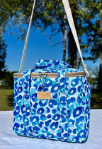 Kwang Min Insulated Insulated Cooler Bag,Reusable Large Lunch Bag for Women, Great for Outdoors,Camping,Party,Premium Quality,Adjustable Strap,Foldable