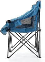 ARROWHEAD OUTDOOR Portable Folding Double Duo Camping Chair Loveseat w/ 2 Cup & Wine Glass Holder, Heavy-Duty Carrying Bag, Padded Seats & Armrests, Supports up to 500lbs, USA-Based Support