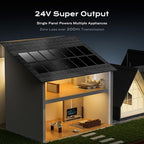 EPOCH 400W Bifacial Solar Panels,N-Type Class A 12/24 Volt Monocrystalline Solar Panel, High-Efficiency Waterproof Solar Module for RV Camping, Boat, Marine,Off-Grid