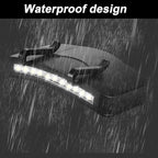 Mudder 4 Pcs Hat Light Clip 11 LED Cap Lights Clip on Hat Headlamp Battery Powered Cap Brim Lamp Black Waterproof Ultra Bright Headgear Flashlight for Hunting Camping Fishing Hiking