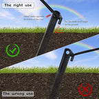 BEISHIDA Holiday Inflatable Replacement Accessories Including Plastic Piles and Tether Hooks Replacement Yard Inflatable Accessories Gardens and Home lawns 14PSC Black