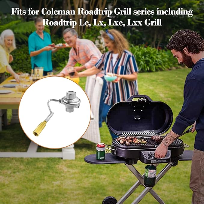 C001 Grill Propane Adapter Regulator for Coleman Gas Grill, Regulator Replacement Parts for Coleman Roadtrip Le Lx LXX LXE Grills, Compatible for Coleman Grill 9942A5251, 5010000743, 9949 Series