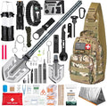Monterra Survival Kit, 265 Pcs, Emergency Gear and Supplies, First Aid, Bug Out Go Bag, EDC, Molle System Backpack, Hiking, Camping, Outdoor Accessories, Hunting Gifts for Men.