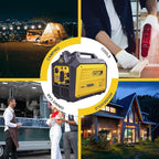 Aceup Energy 2500 Watt Gas Inverter Generator, Portable Generator Quiet for Home use, Camping, EPA Compliant