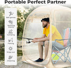 All Weather Proof Pod Sports Tent,Outdoor Weather Tent Sports Pod Pop Up Shelter with Sealed Floor,2-4 Person Clear Tent for Sport Event,Camping,Fishing 8 Sizes & Multicolor